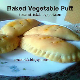 Baked Vegetable Puff  Recipe @ treatntrick.blogspot.com