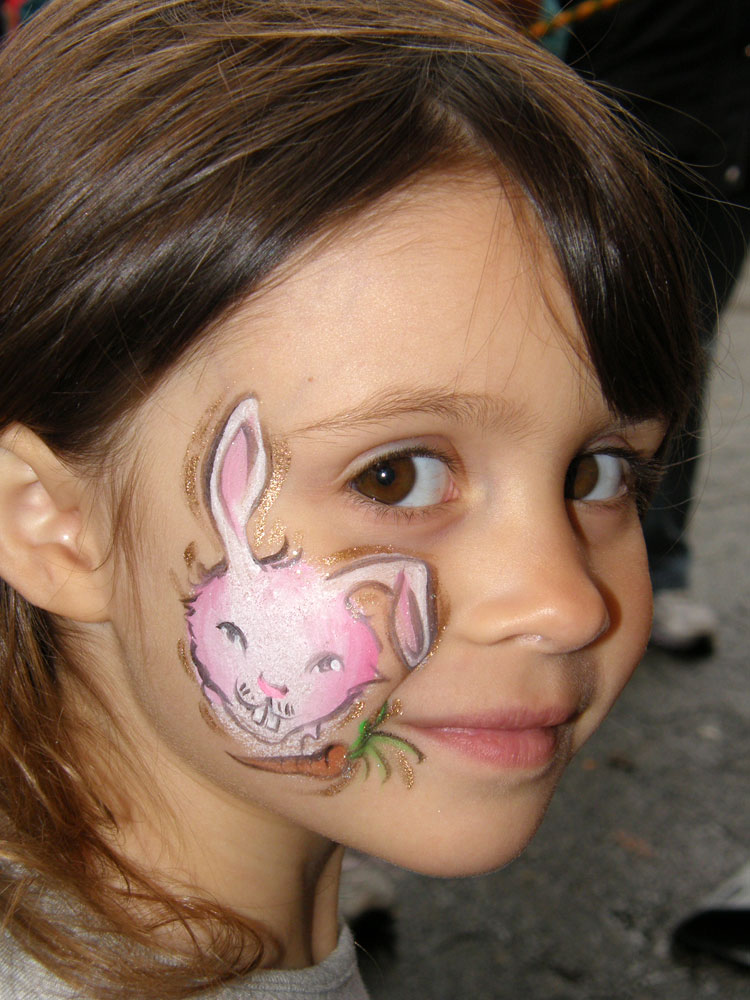 tiger face painting ideas. face painting ideas rabbit