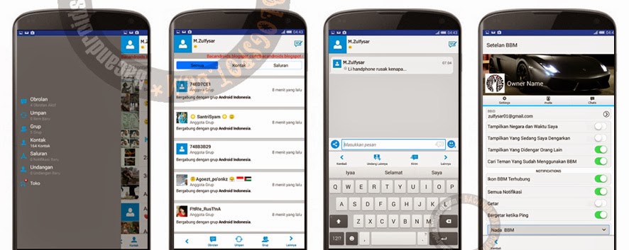 Download BBM MOD Tema Tampilan I-PHONE Apk V2.6.0.30