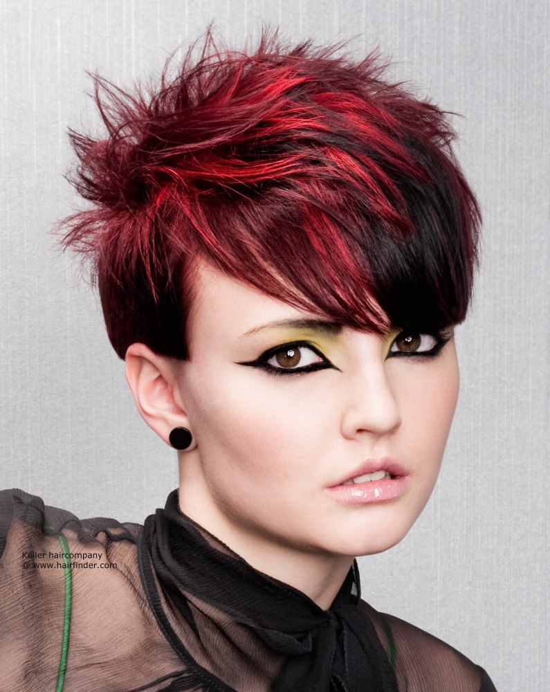 cute short hairstyles and color