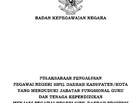 Perka BKN No 1 Tahun 2016 tentang Pelaksanaan Pengalihan PNSD Kabupaten/Kota menjadi Pegawai PNSD Provinsi