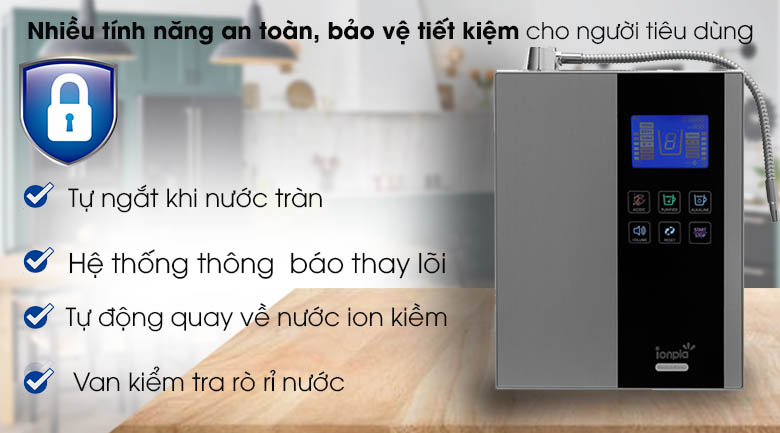 Máy lọc nước ion kiềm IONPIA 5100 5 lõi 7 tấm điện cực