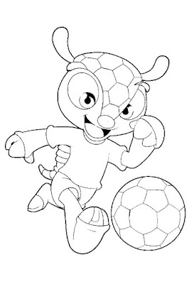 Desenhos do Fuleco para colorir e imprimir – Mascote da Copa Brasil 2014