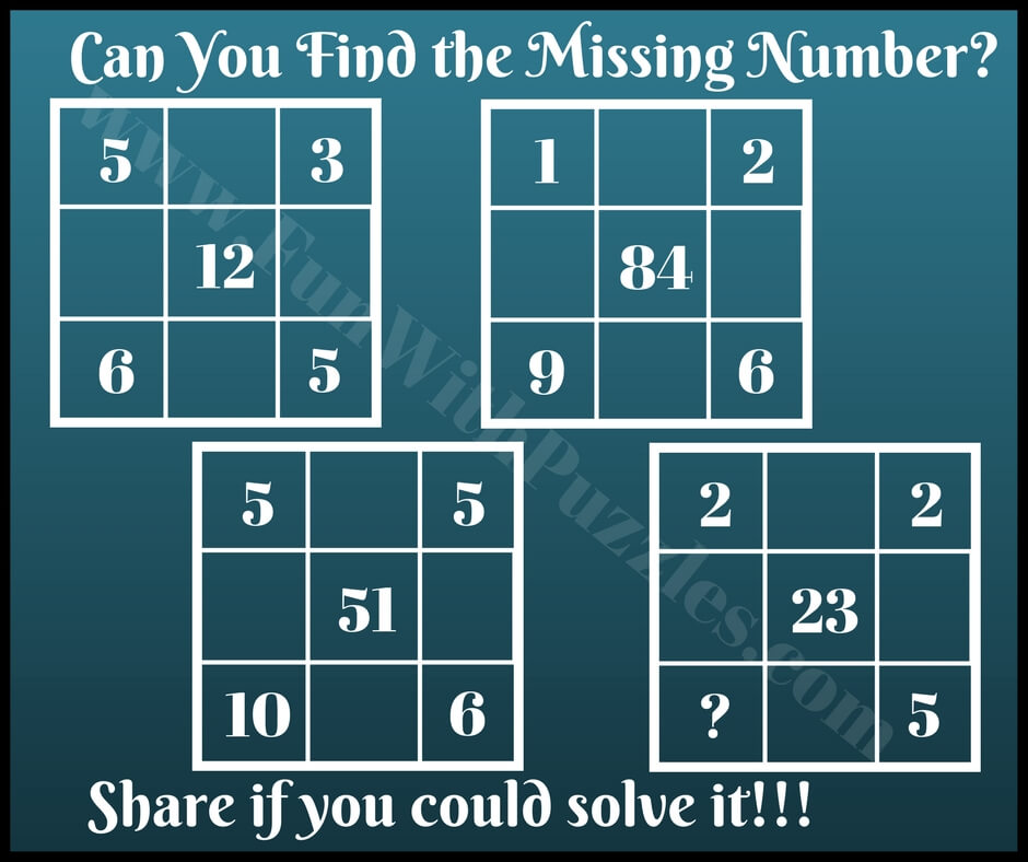 Missing Number Brain Teasers and Math Picture Puzzles with ...