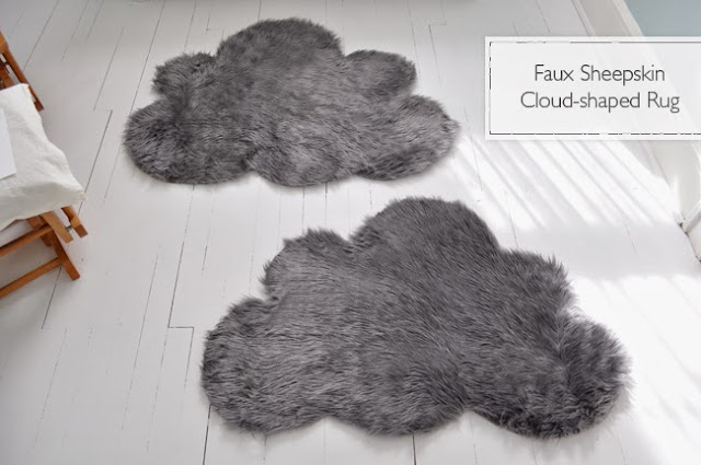 Tapis nuage en fausse fourrure