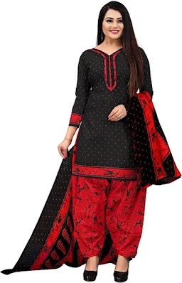 black punjabi suit design with laces