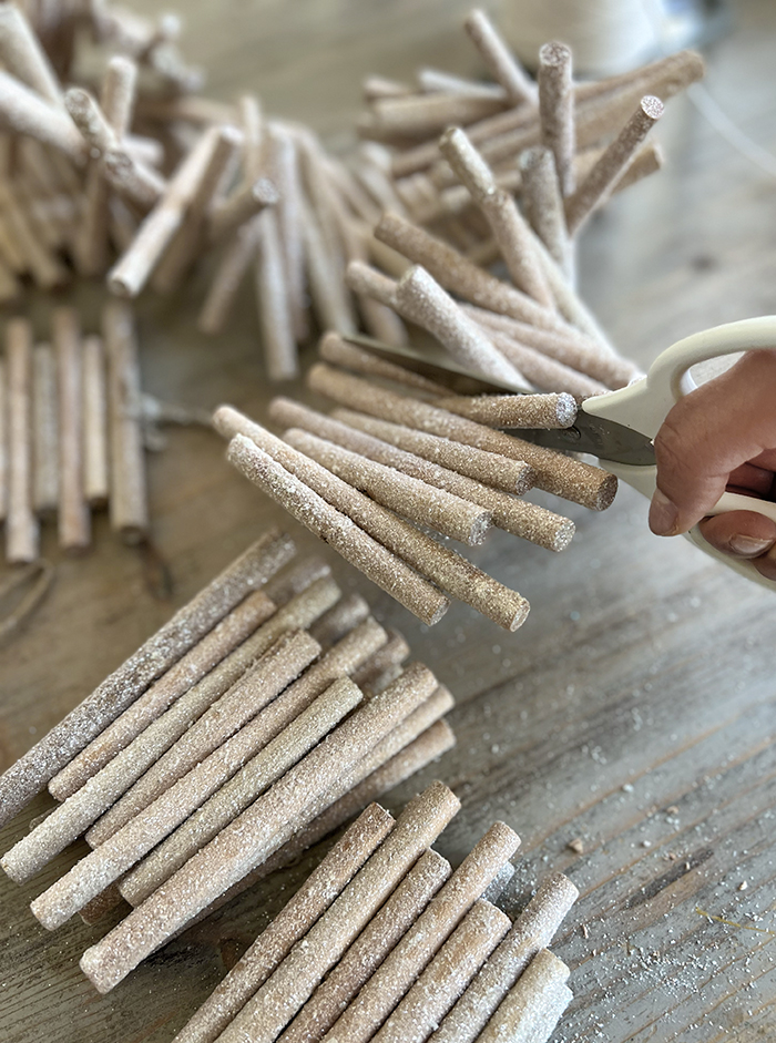 How to repurpose a wood stick garland