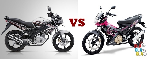 Gambar Perbandingan Satria FU VS Vixion