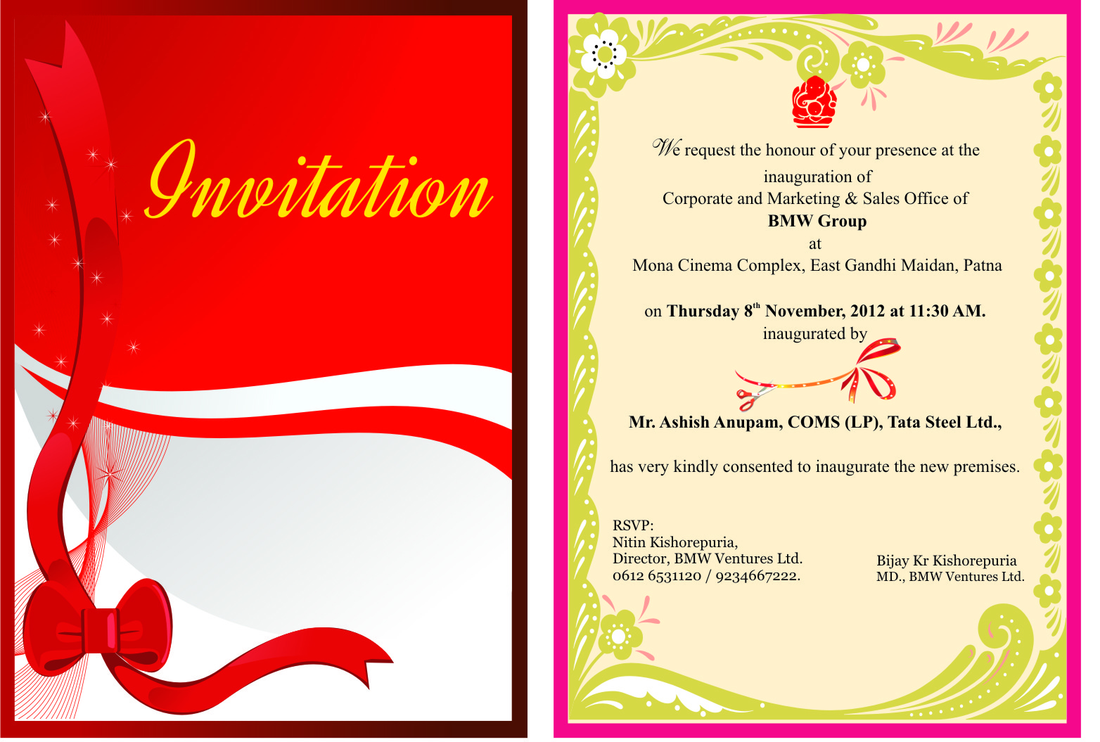 Where To Layout Invitations 1