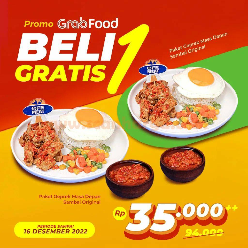 Ayam Geprek Master Promo GRABFOOD Beli 1 Gratis 1