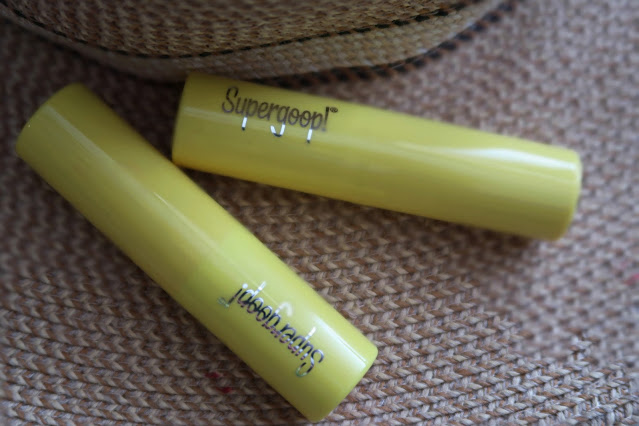 Supergoop Lipshade 100% Mineral SPF30 Hydrating Lipstick In High Five and Lucky Me Review, Photos, Swatches