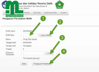  diperlukan jika ditemukan kekeliruan identitas siswa maupun NISN dari seorang siswa  Cara Edit Data NISN Melalui Verval PD Kemenag