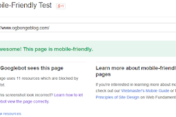 Google Mobile Friendly Test Tool