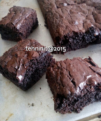 brownies tepung beras legit fudgy