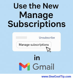 Gmail Manage Subscriptions