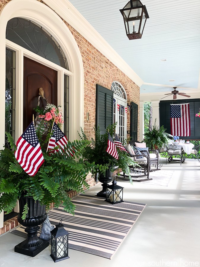 OUR SOUTHERN HOME | PATRIOTIC FRONT PORCH