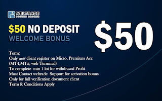 WELTRADE $50 Forex No Deposit Bonus
