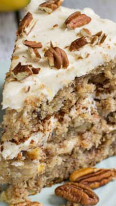 Hummingbird Cake ~ A classic southern cake filled with banana, pineapple, and pecans, and topped with a thick cream cheese icing.