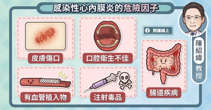 感染性心內膜炎的危險因子