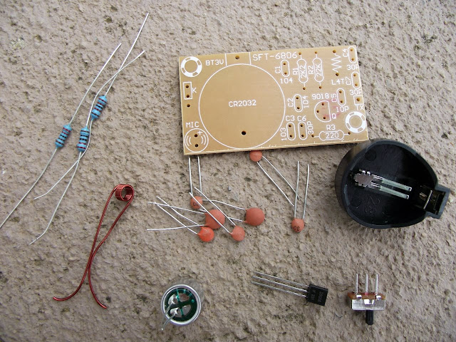 Kit de transmissor de FM - componentes