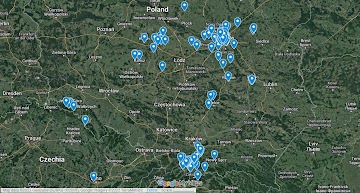 Zobacz mapę wycieczek za dychę