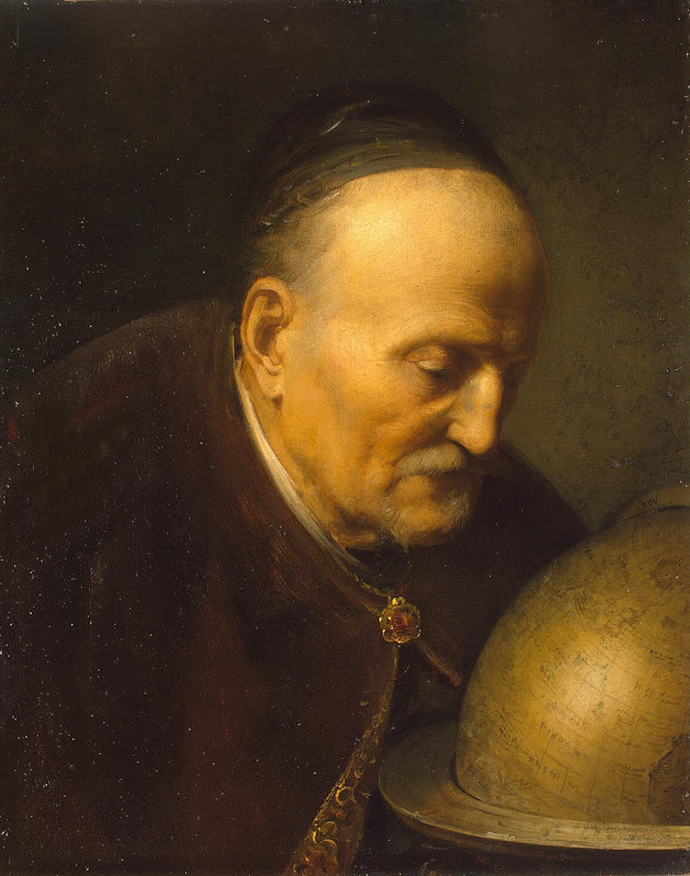 Astronomer by Gerard Dou - Portrait Paintings from Hermitage Museum