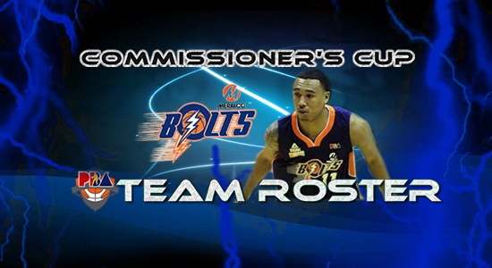 List of Meralco Bolts Roster (Lineup) 2017 PBA Commissioner's Cup