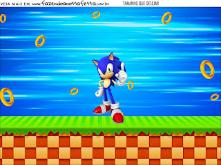 Fiesta de Sonic: Etiquetas para Candy Bar para Imprimir Gratis.