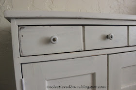 Eclectic Red Barn: Finished Cabinet with porcelain knobs