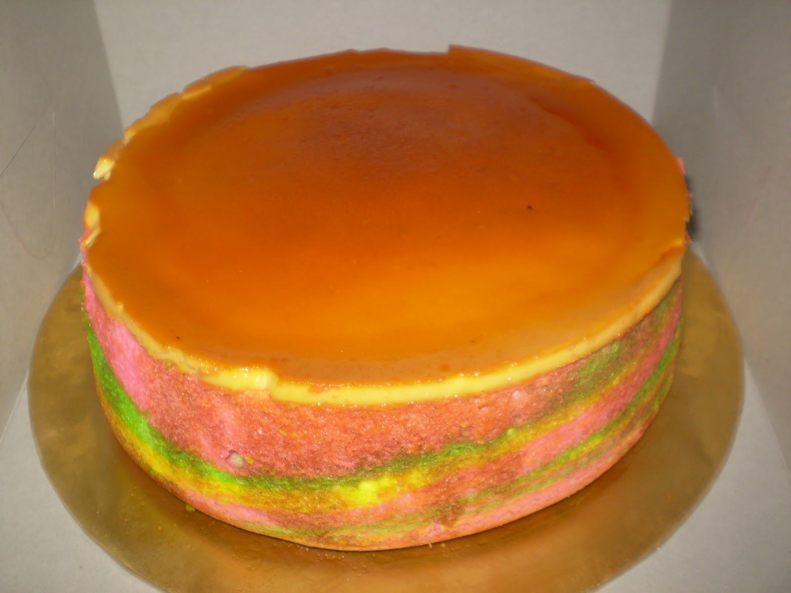 Karamel Cake, Plain Buttercake and Kuih Bakar Labu Jagung.