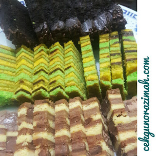 kek lapis sarawak, kek lapis cadbury, kek lapis masam manis