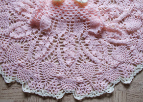 Sweet Nothings Crochet free crochet pattern blog, photo of skirt portion of dress,