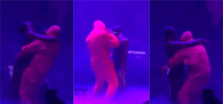 Medikal grinds and touches his UK-based girlfriend’s soft ‘backside’ on stage