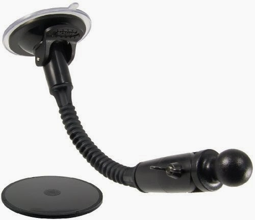  ARKON GN042 Garmin Nuvi 8.5-Inch Windshield Suction Gooseneck Mount with 17mm Ball Head