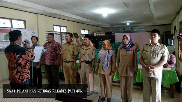 Jelang Pilkades, Panitia dan Panwas Pilkades Patemon Dilantik