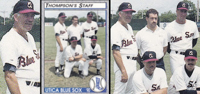 Bill Ballou 1990 Utica Blue Sox coaches card