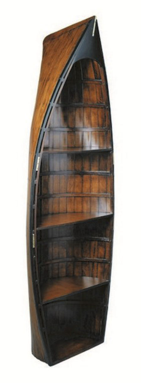 Unique And Creative Bookshelf Boat Shaped Design Is The Best Choice