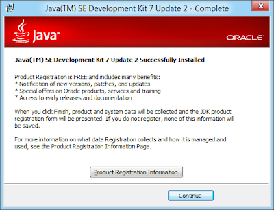 JDK Setup complete