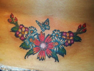 Lower Back Tattoos With Image Female Tattoo With Lower Back Flower Tattoo Designs Picture 1