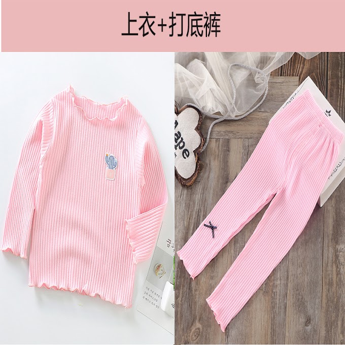 Set Đồ Ngủ 2 Món Vải Cotton Cho Bé Gái