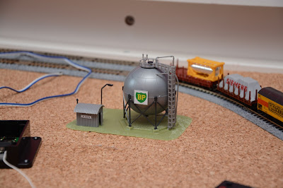 gas tank in a coffe table train layout