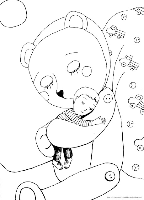 #teddybear #littleboy #illustration #art #drawing #coloring sheet 