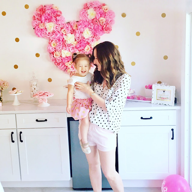 Floral Minnie Mouse Birthday Party by popular party blogger Celebration Stylist