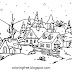 Winter Scene Coloring Pages Printable