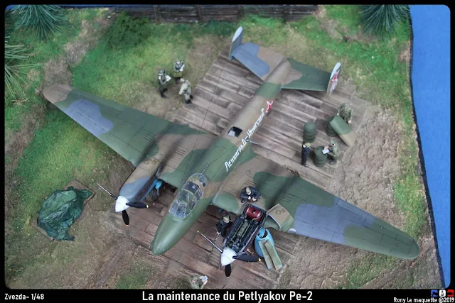 Diorama Zvezda Petlyakov Pe-2 "La maintenance du Pe-2"