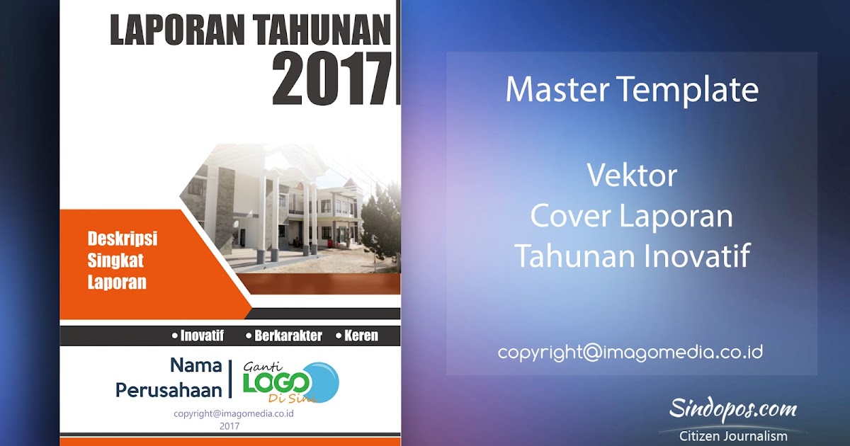 Download Template Desain Cover Laporan Tahunan Inovatif 