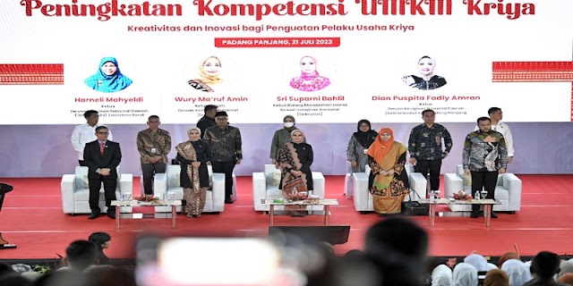 Ketua Dekranasda Sumbar Ny Harneli Mahyeldi minta ISI Padang Panjang dukung UMKM Kriya Sumbar