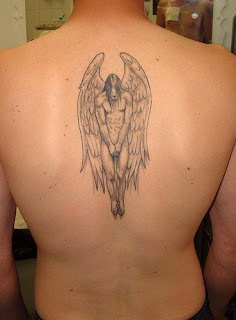 Back Angel Wings Tattoo