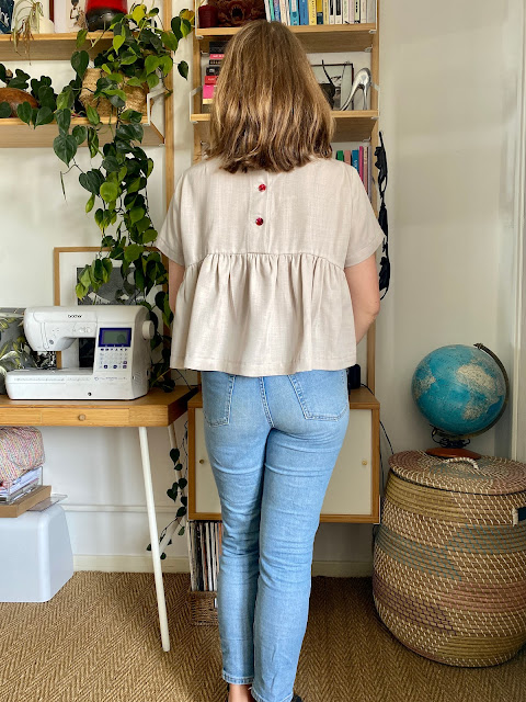 Diary of a Chain Stitcher: Merchant & Mills Florence Blouse in Mushroom Tencel Twill from The Fabric Store