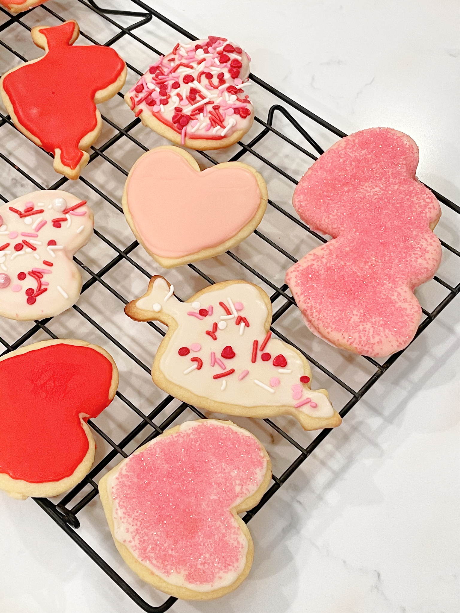 Valentine's Day Frosted Sugar Cookies